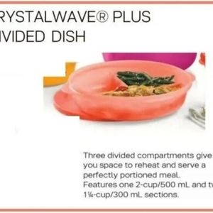 2 Crystalwave Plus Divided Dishes